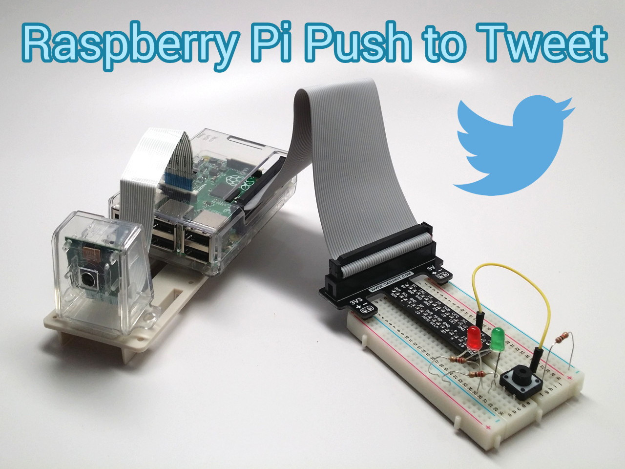 Raspberry Pi Projekt - Push to Tweet